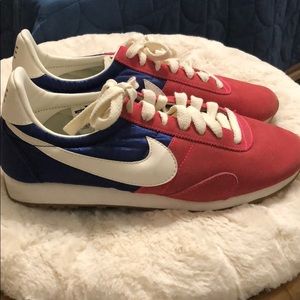 Nike pink and blue old school joggers